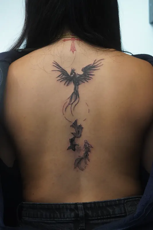 Black & gray tattoo by Casa Ink