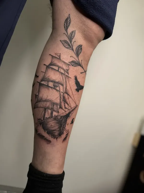 Black & gray tattoo by Casa Ink