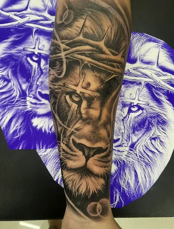 Black & gray tattoo by Casa Ink