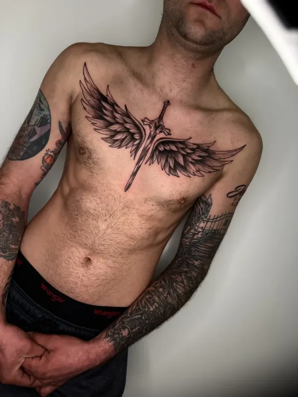 Black & gray tattoo by Casa Ink