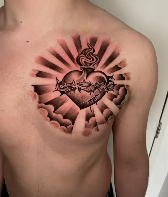 Black & gray tattoo by Casa Ink