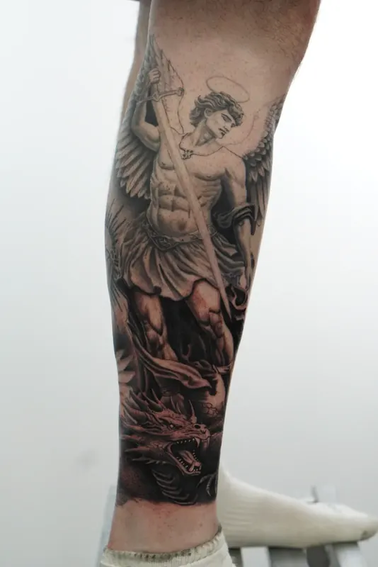 Black & gray tattoo by Casa Ink