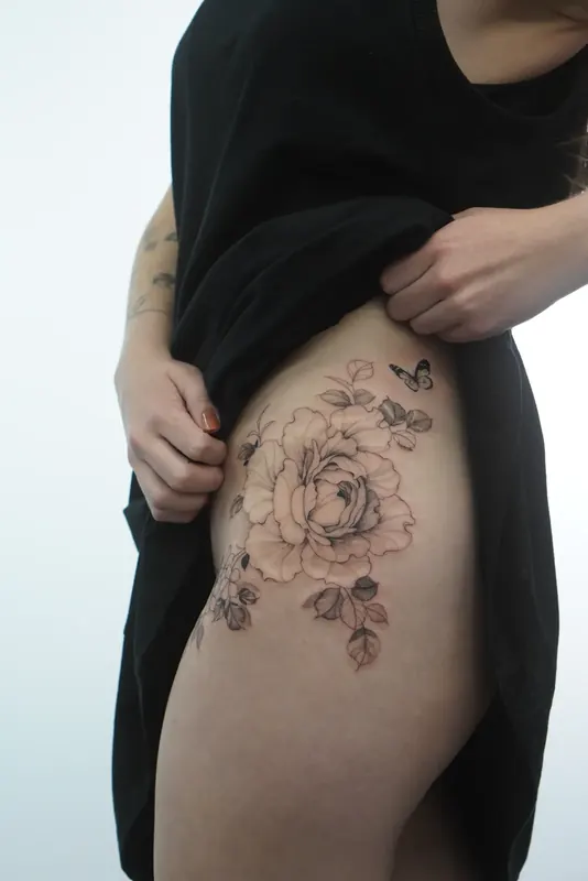 Fine line tattoo by Casa Ink