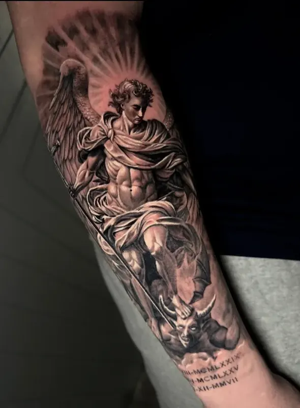 Black & gray tattoo by Casa Ink