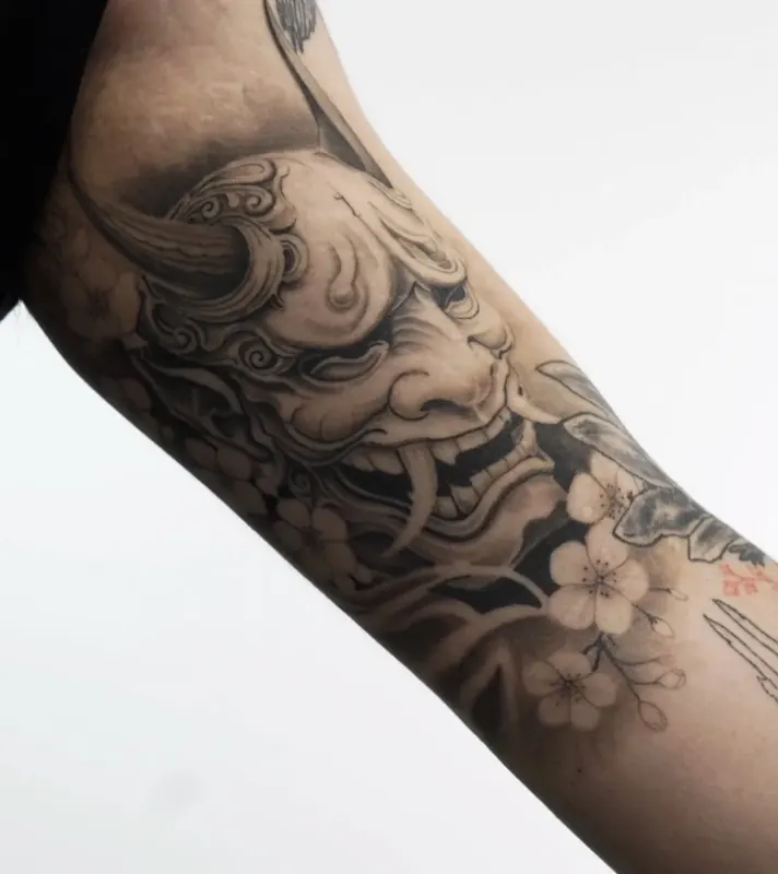 Black & gray tattoo by Casa Ink